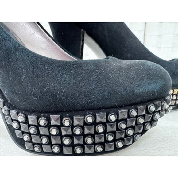 "SAM EDELMAN" Platform Studded Heels,Velvet,SZ 7M, FINAL SALE, SEE PICS!! - Picture 4 of 12